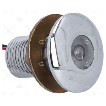 LED INDUS 10-30V CROMADO/AZUL