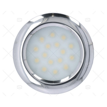 LUZ PLAFON LED 88mm 12/28V IP-65 PULIDO