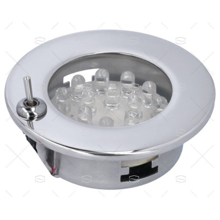 LUZ LED 70mm CROMADO C/INT