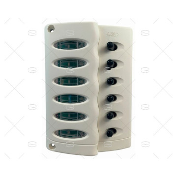 PANEL HELLA 4 POS 12V 20A BLANCO 158x112 BEP