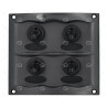 PANEL 4 POS 12V 20A NEGRO 107mm