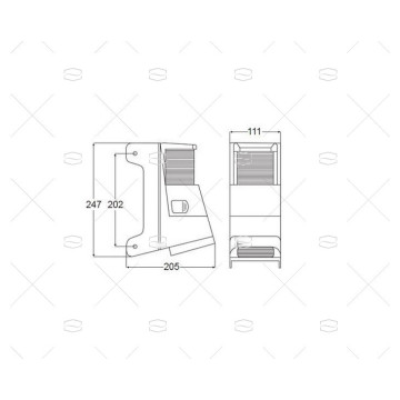 FOCO HALOGENO 12V CARCASA NEGRA HELLA MARINE