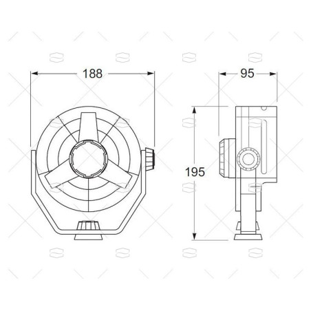 VENTILADOR TURBO HELLA MARINE