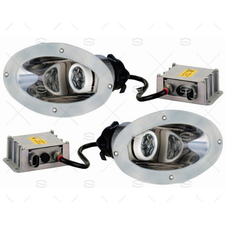 LUZ PROA XENON CARCASA INOX 12V