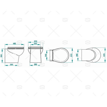 INODORO WC MATCH SHORT 24V PLANUS