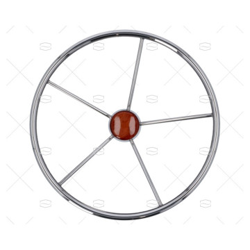 RUEDA TIMON 450mm 5R INOX