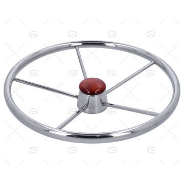 RUEDA TIMON 450mm 5R INOX