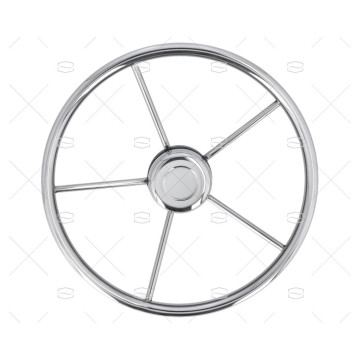 RUEDA TIMON INOX EMBELLECEDOR BLANCO SAVORETTI ARMANDO