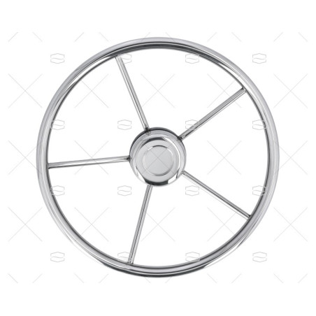RUEDA TIMON INOX EMBELLECEDOR BLANCO SAVORETTI ARMANDO