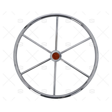 RUEDA TIMON 600mm 5R INOX