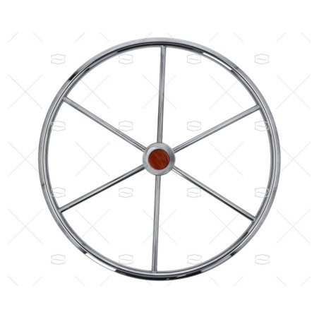 RUEDA TIMON 600mm 5R INOX