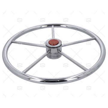 RUEDA TIMON INOX EMBELLECEDOR MARRON SAVORETTI ARMANDO