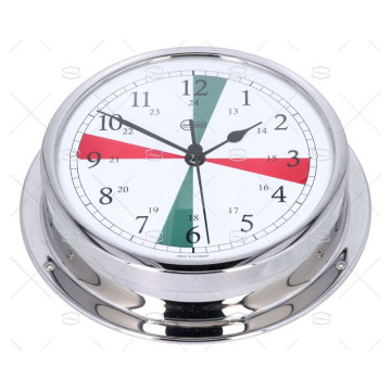 RELOJ HORARIO CROMADO 130MM BARIGO