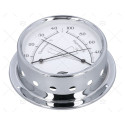 TERMO-HIGROMETRO CROMADO 120MM BARIGO