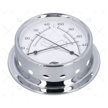 TERMO-HIGROMETRO CROMADO 120MM BARIGO