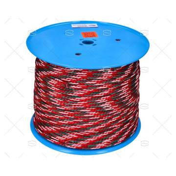 CUERDA ESQUI 200m ROjO 7.5MM
