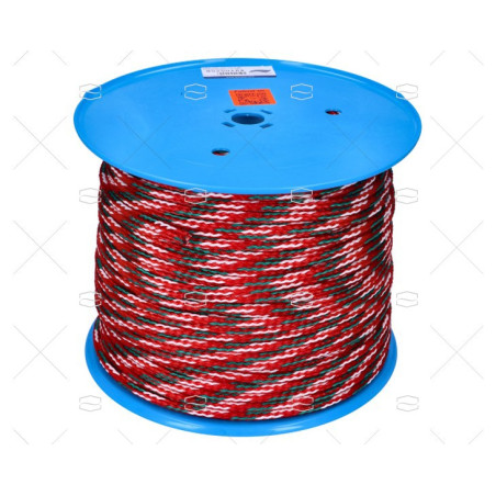 CUERDA ESQUI 200m ROjO 7.5MM