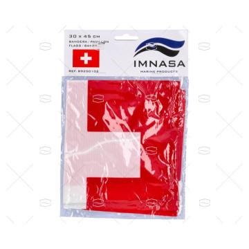 BANDERA SUIZA 45x 30cm