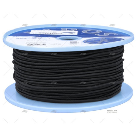 CABO SHOCK CORD 03mm NEGRO 100m