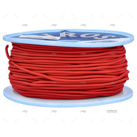 CABO SHOCK CORD 04mm ROJO 100m