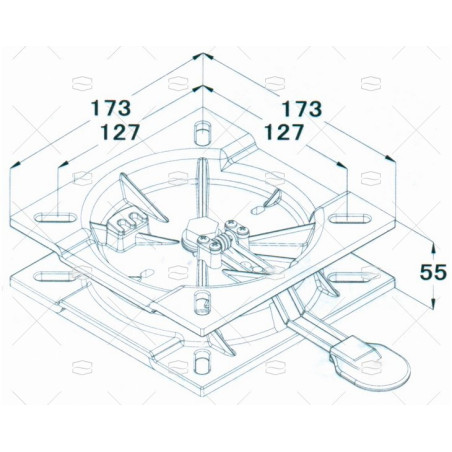 GIRATORIO SILLA ALUMINIO