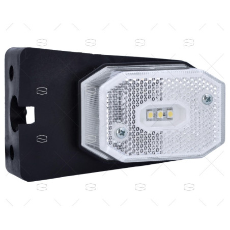 LUZ INTERMITENTE BLANCO LED CON SOPORTE