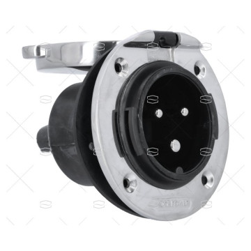 BASE TOMA DE PUERTO CE INOX 32A/250V