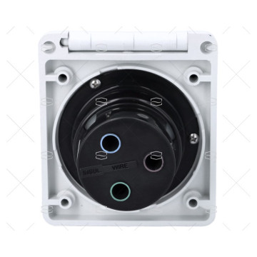 BASE ELECTRICO POPA PVC CUADRADA MARINCO