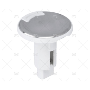 BASE REDONDA BLANCA INOX 2 PIN 910R