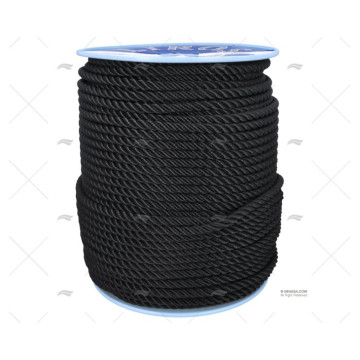 CABO POLYESTER 12mm NEGRO 200m