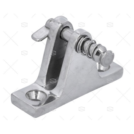 SOPORTE CAPOTA PLANA INOX PASADOR