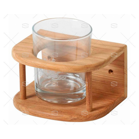 SOPORTE TECA PARED PARA VASO ARC MARINE