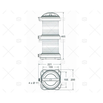 LUZ NAVEGACION DHR 70 DOBLE 360º DHR
