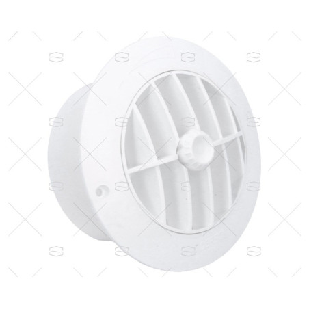 REJILLA AIRE ACONDICIONADO PVC REDONDA BLANCA