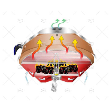 BARBACOA CARBON Ø433mm INOX MAGMA