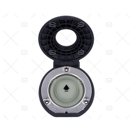 PULSADOR CUBIERTA PERFORADO GRIS LEWMAR