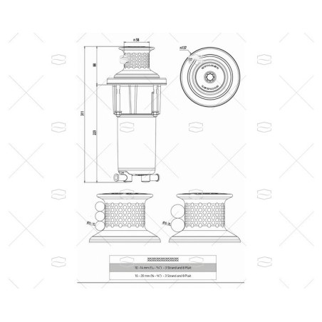 CABRESTANTE VX 800W 12V IP 67 LEWMAR