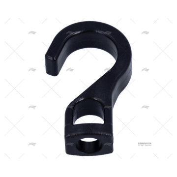 SOPORTE GANCHO NYLON NEGRO 20mm