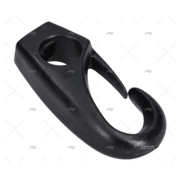 GANCHO PLASTICO NEGRO 4mm (1ud)