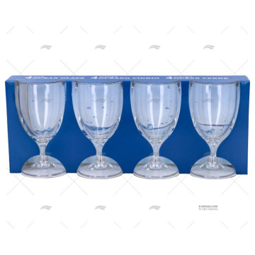 VASO PARA VINO 200ML 4 PIEZAS