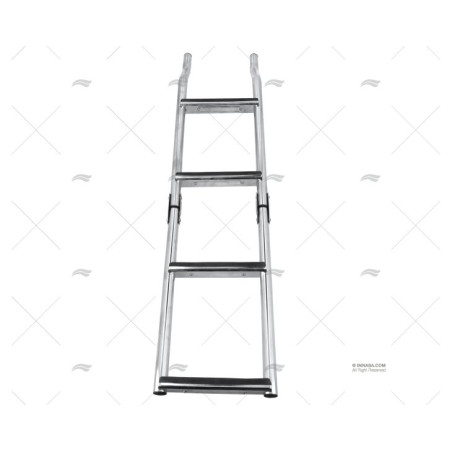 ESCALERA PLEGABLE INOX 4 PELDAÑOS