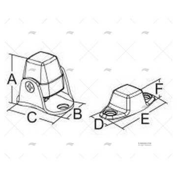 FIJACION MAGNETICA PUERTA/VENTANA TRAPEZOIDAL MARINE TOWN