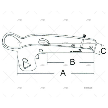 COJINETE ANCLA INOX MODELO MANTA MARINE TOWN