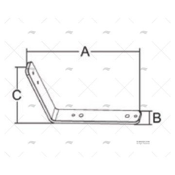 SOPORTE L SILLA INOX 304