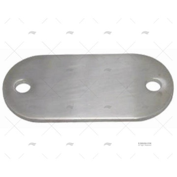 PLACA RECTANGULAR BORDE REDONDEADO EN INOX-316 MARINE TOWN